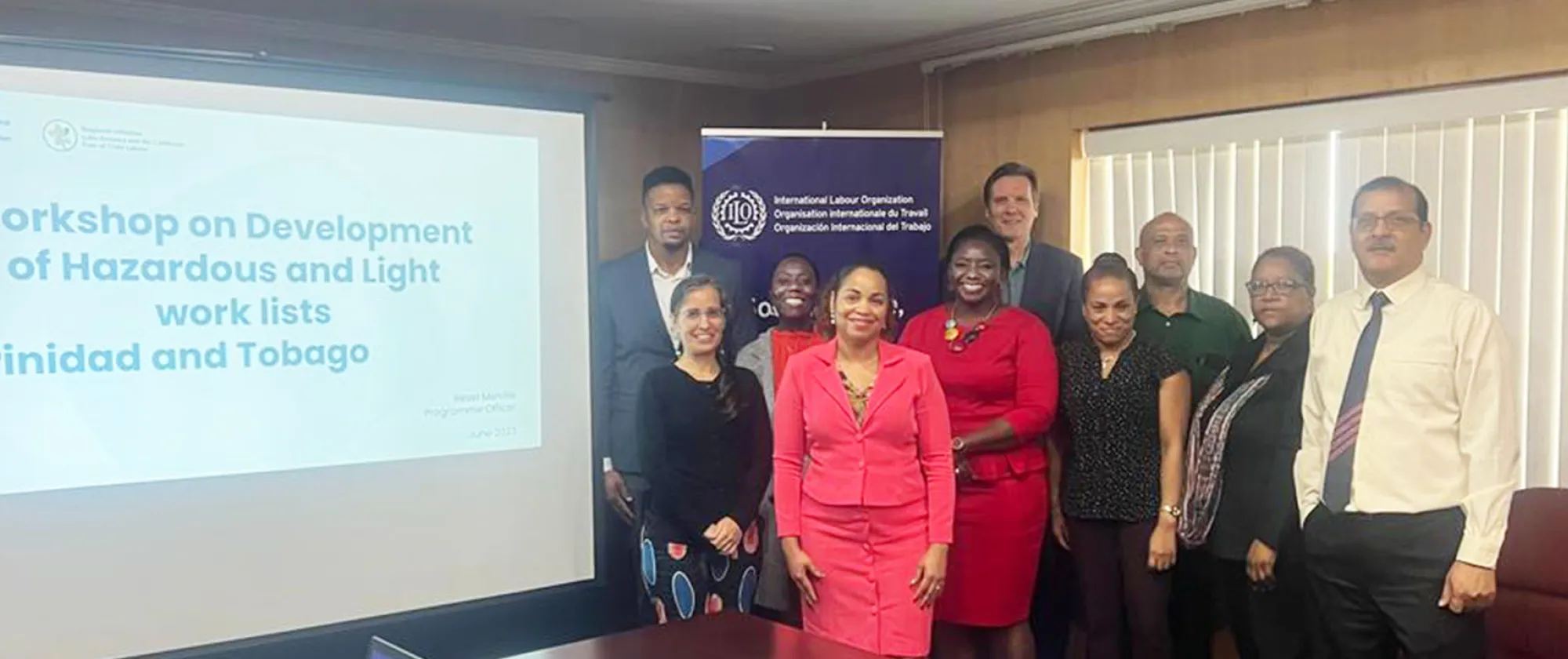 Group photo ILO Team with ministry officials