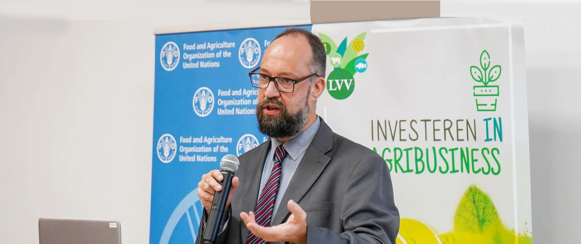 Photo of John Bliek, ILO Caribbean Specialist speaking at launch event