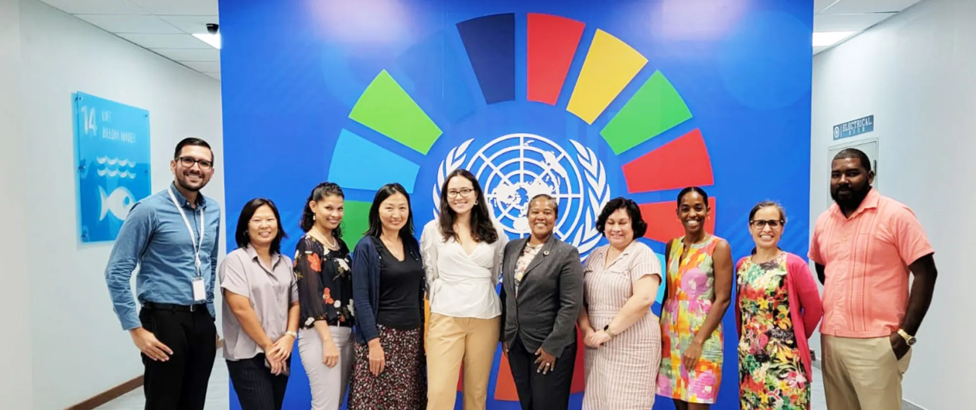 Group photo ILO Team with members of the social protection implementing government partners in Belize