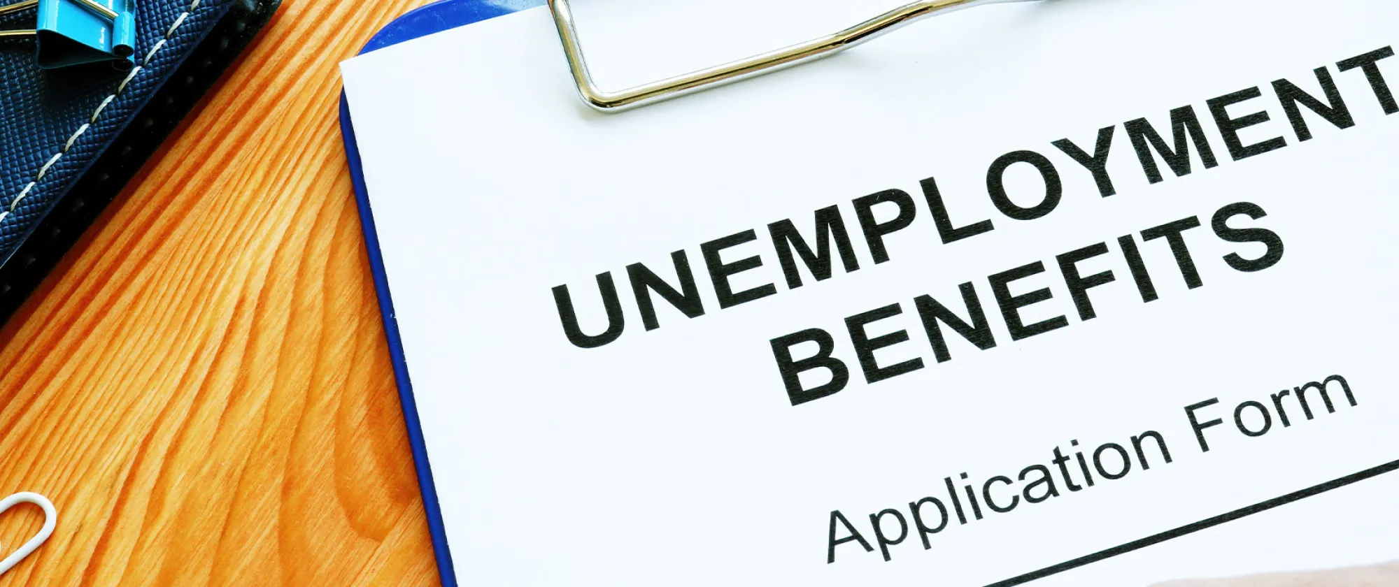 Photo of unemployment benefits application form