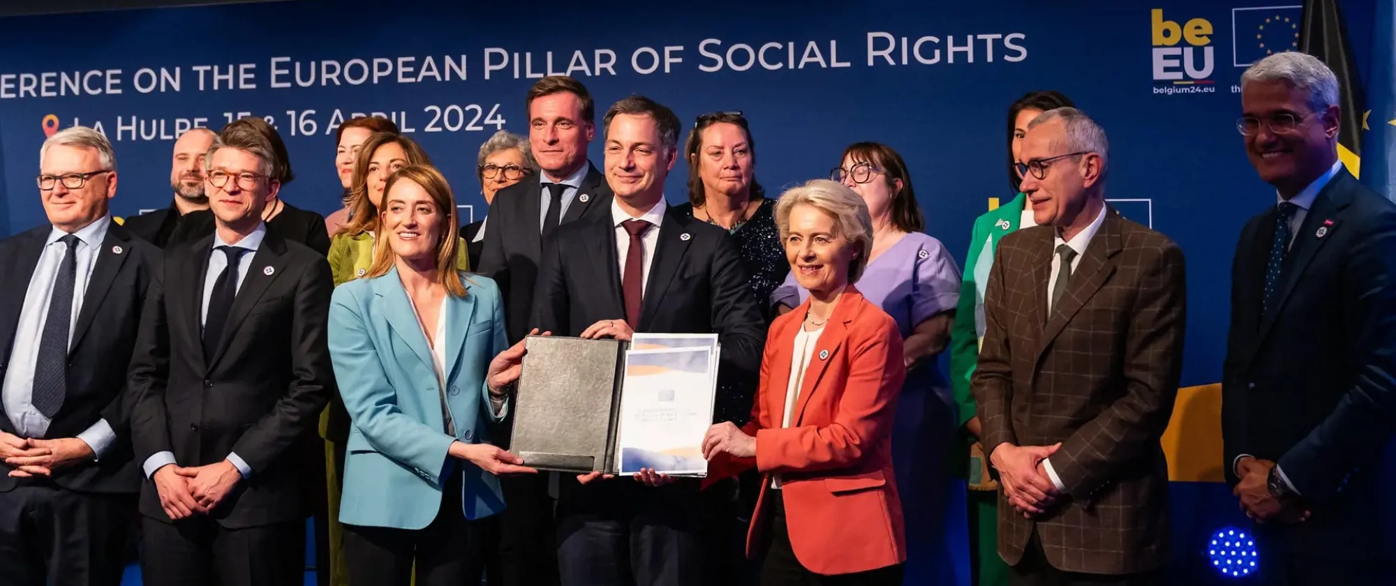 Signing ceremony of the La Hulpe Declaration on the Future of Social Europe