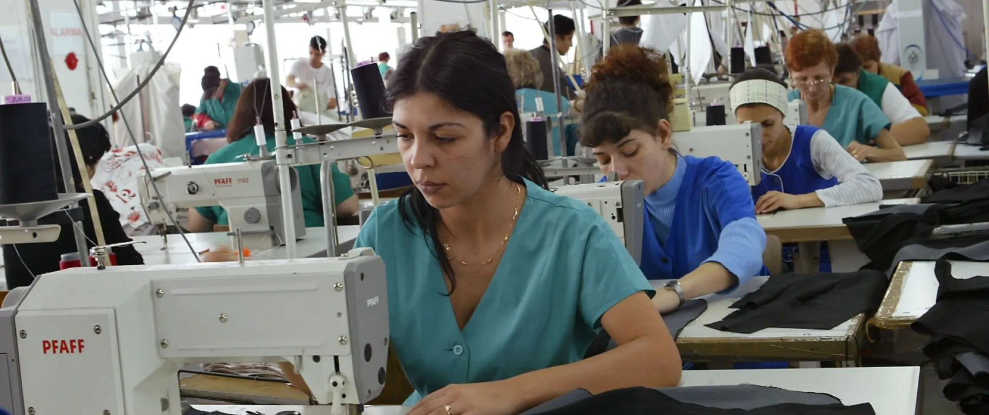 Textile workers in Romania 
