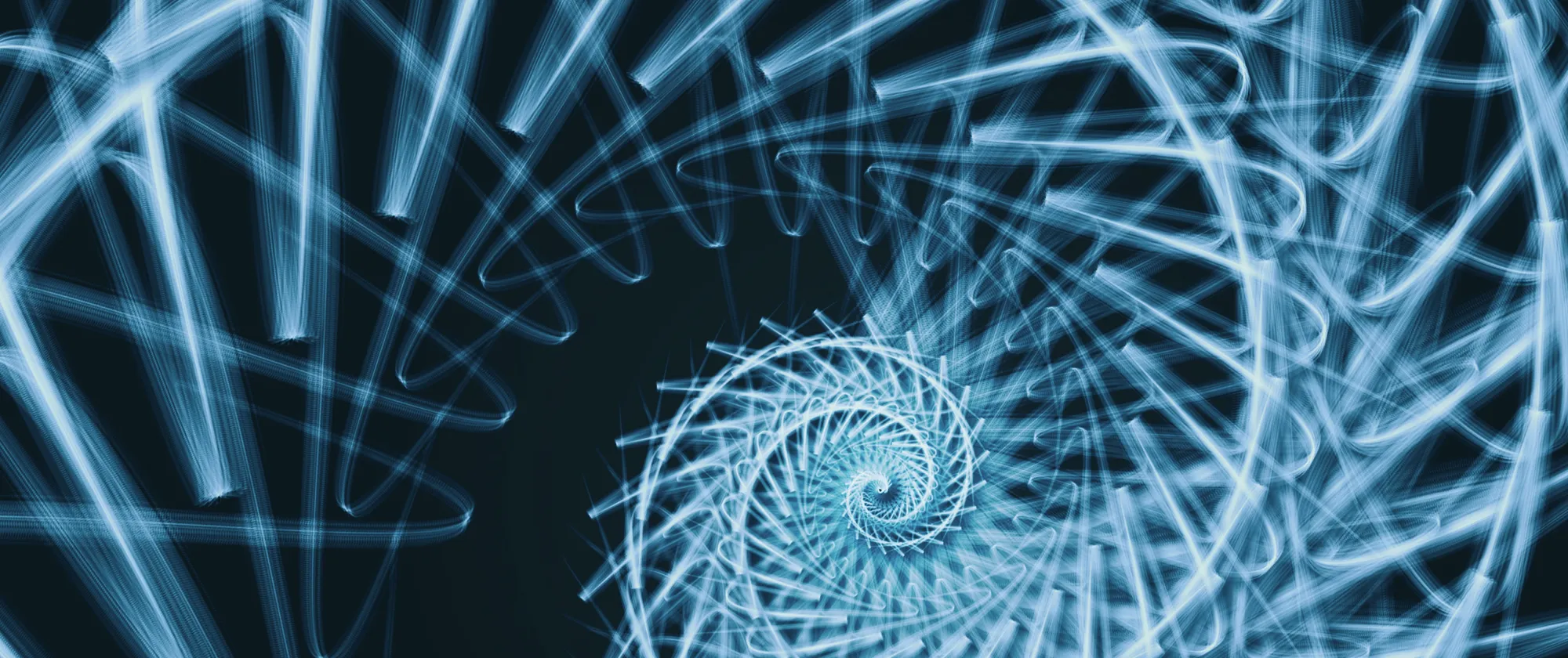 Blue spiral