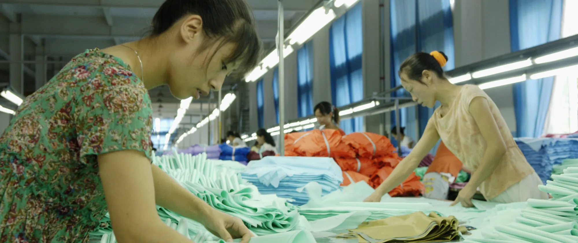 women working in textiles
