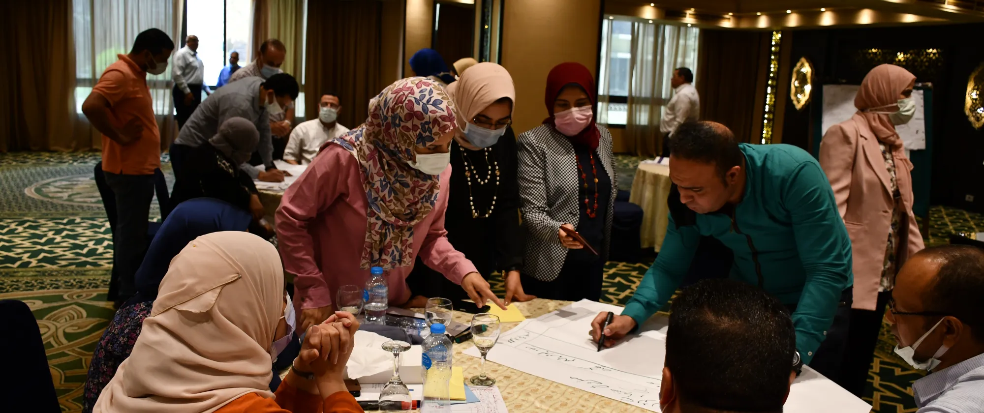 Partners in Egypt work together on the updated works' list