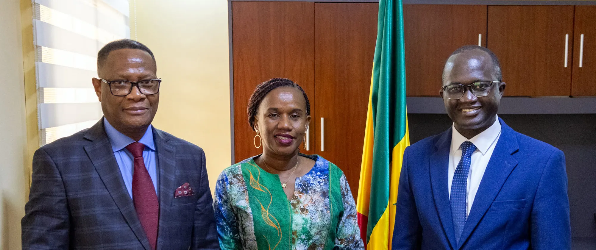 Fanfan Rwanyindo with Minister of Labour of Senegal, May 2024