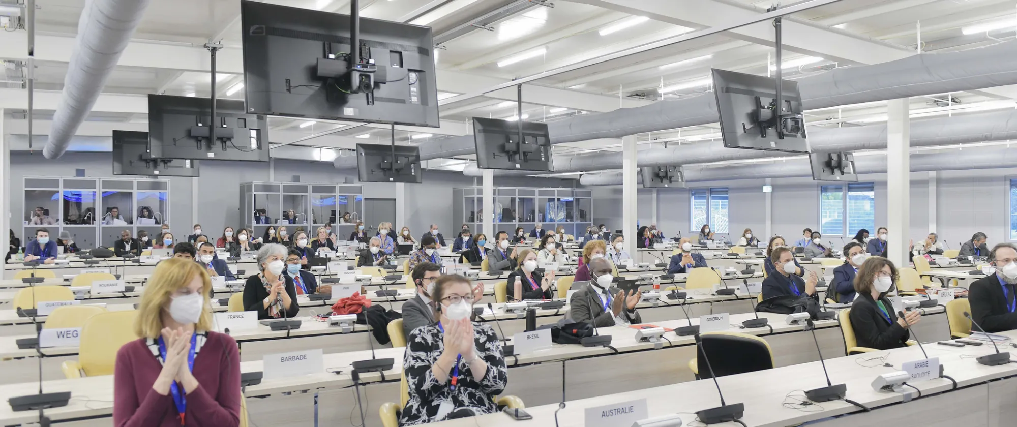 344th Session of the Governing Body - with masks