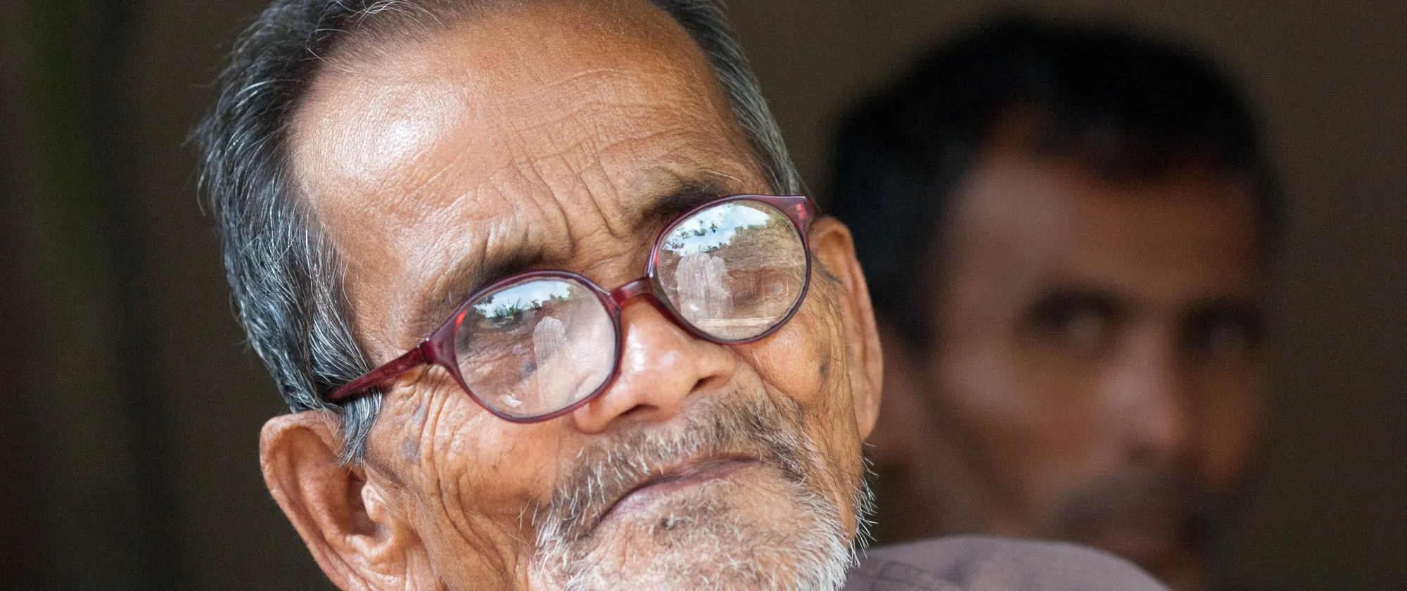 An elderly Bangladesh farmer
