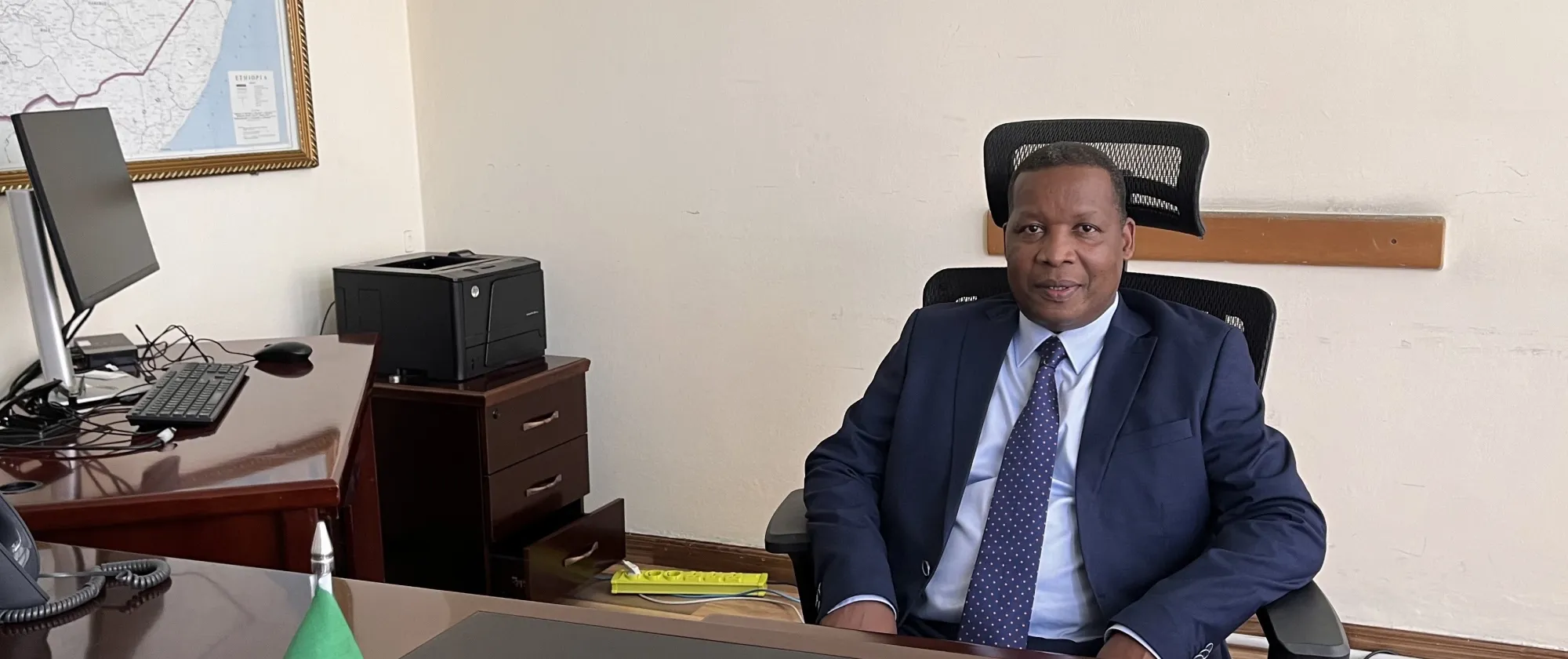 New Country Director of Ethiopia in his new office