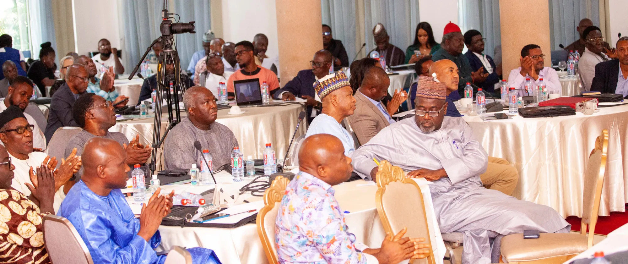 Participants at a workshop listening