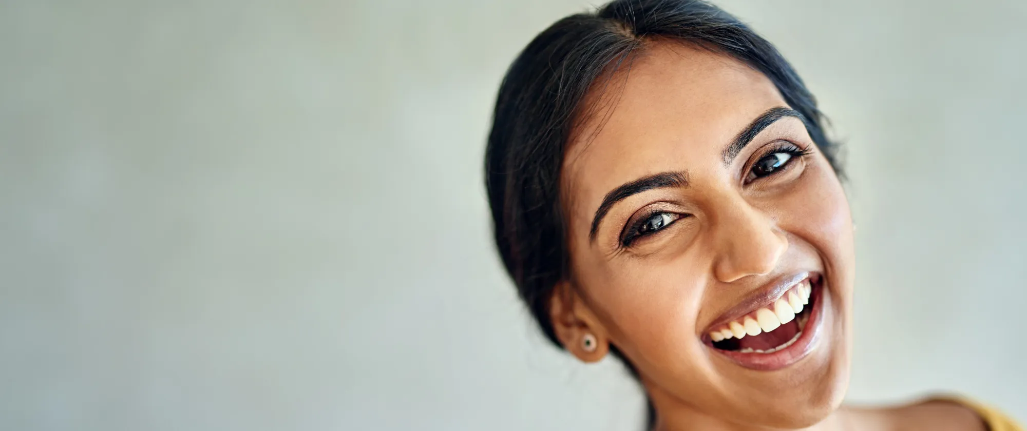 young woman smiling
