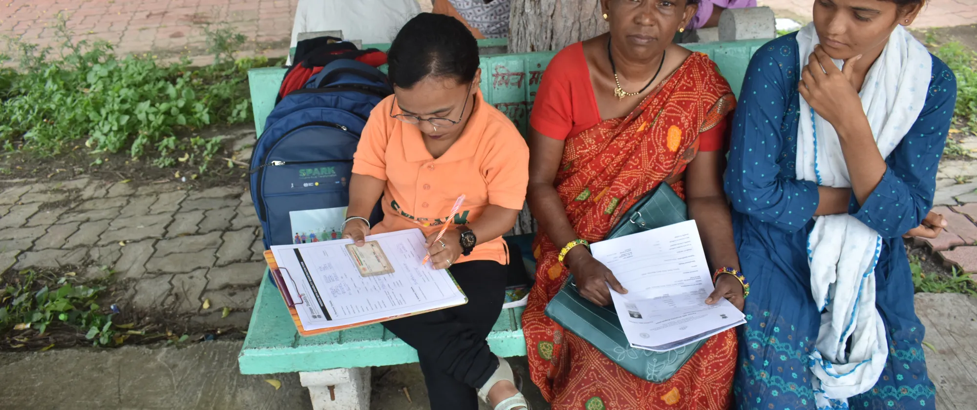 A person with a disability engaging with the community