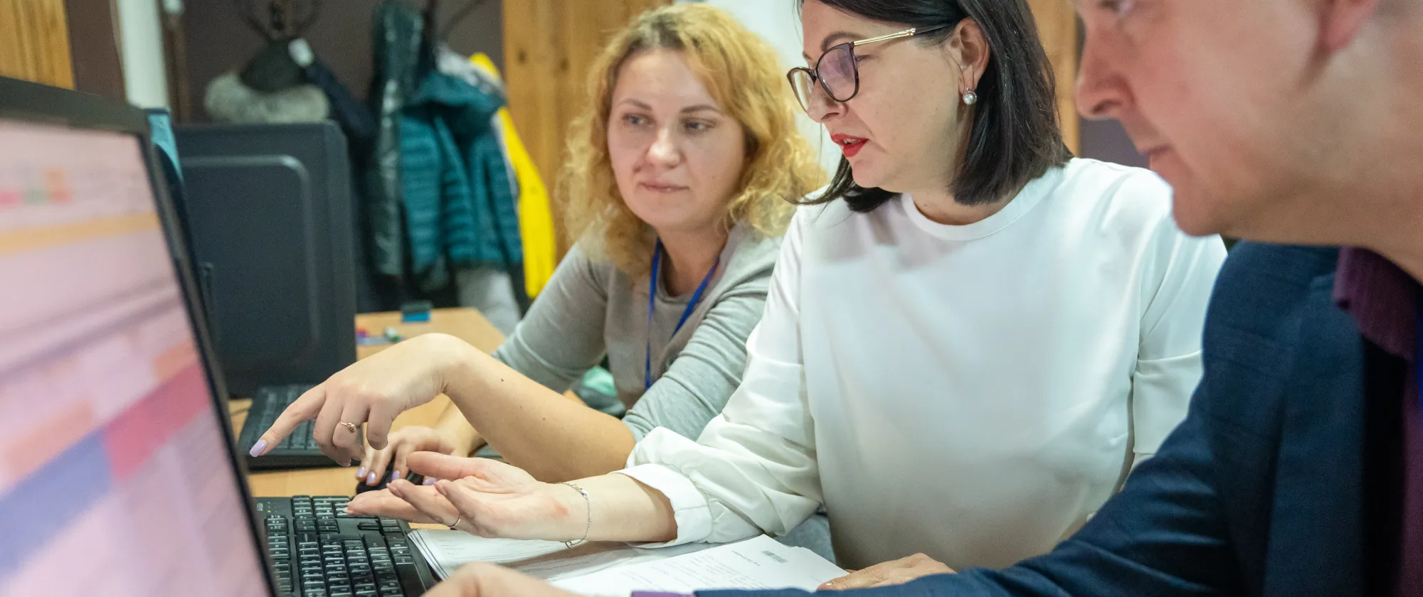 Trainers and trainees of E-TVET in Ukraine