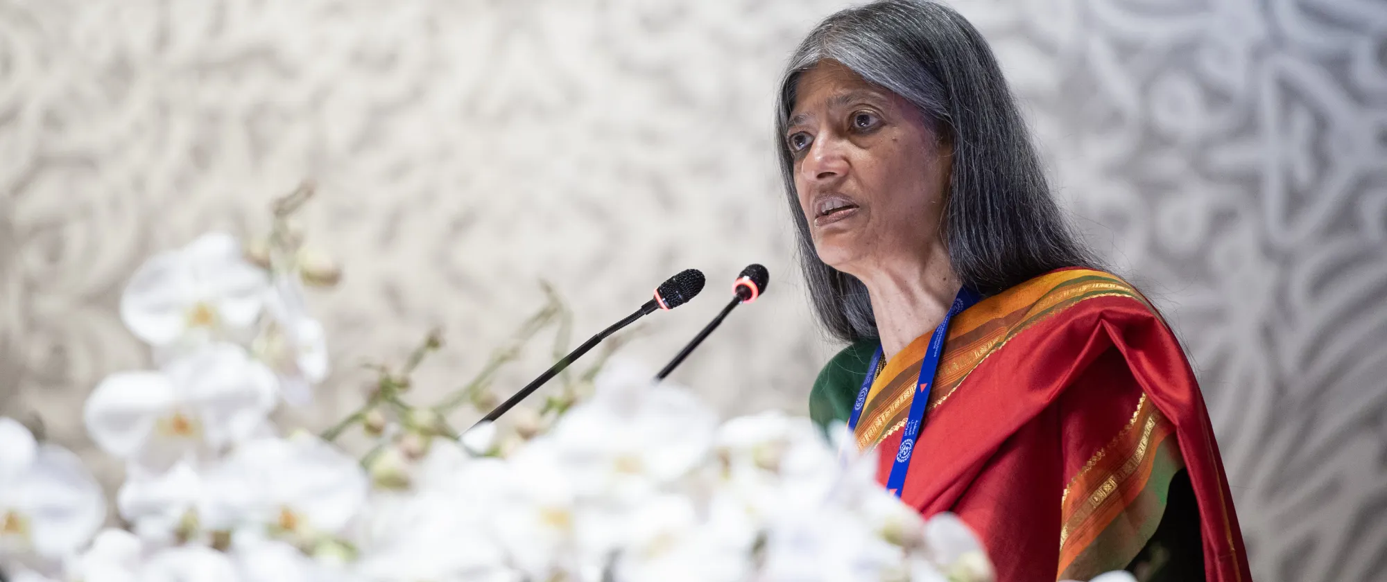 Jayadi Ghosh addresses the 112th International Labour Conference