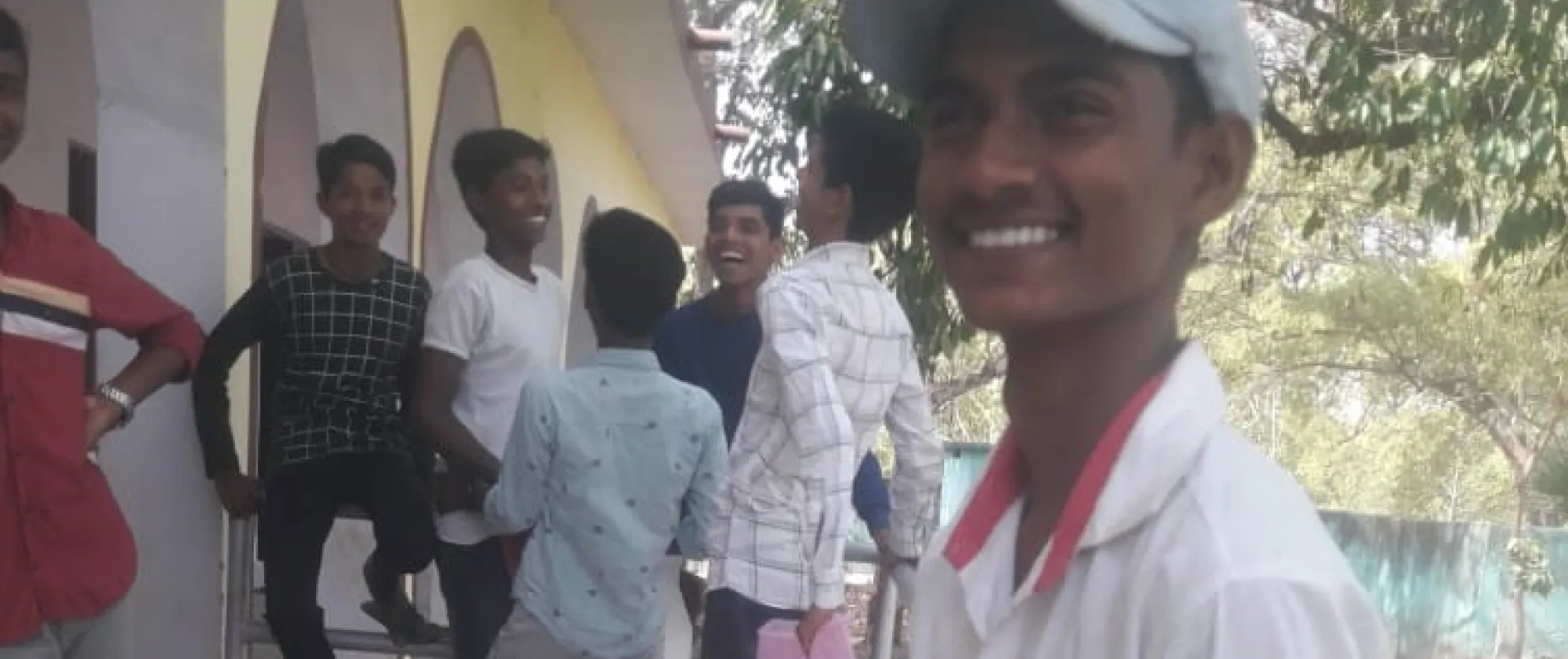 Vicky at his school in Bihar
