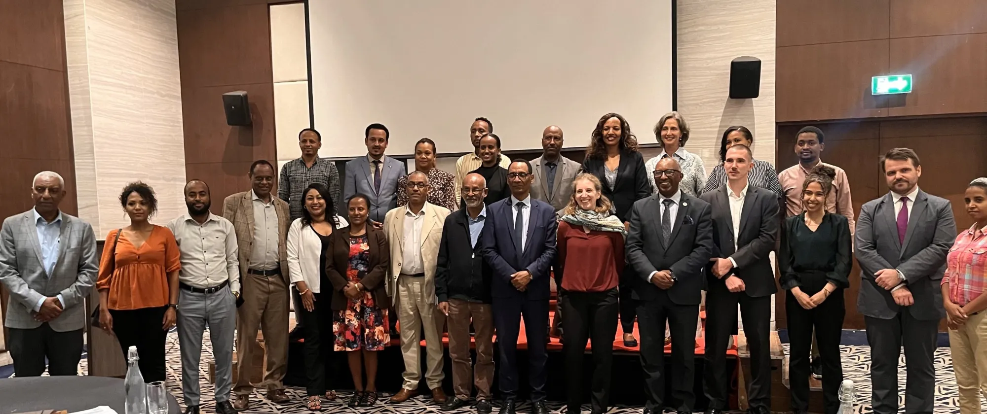 Group photo of ILO stakeholders in Ethiopia after discussing on minimum wage