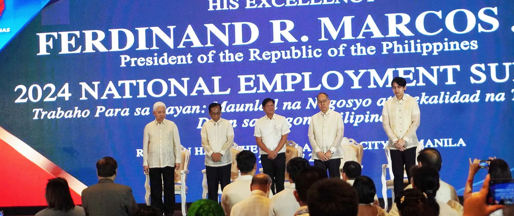 President Marcos at the National Employment Summit in the Philippines