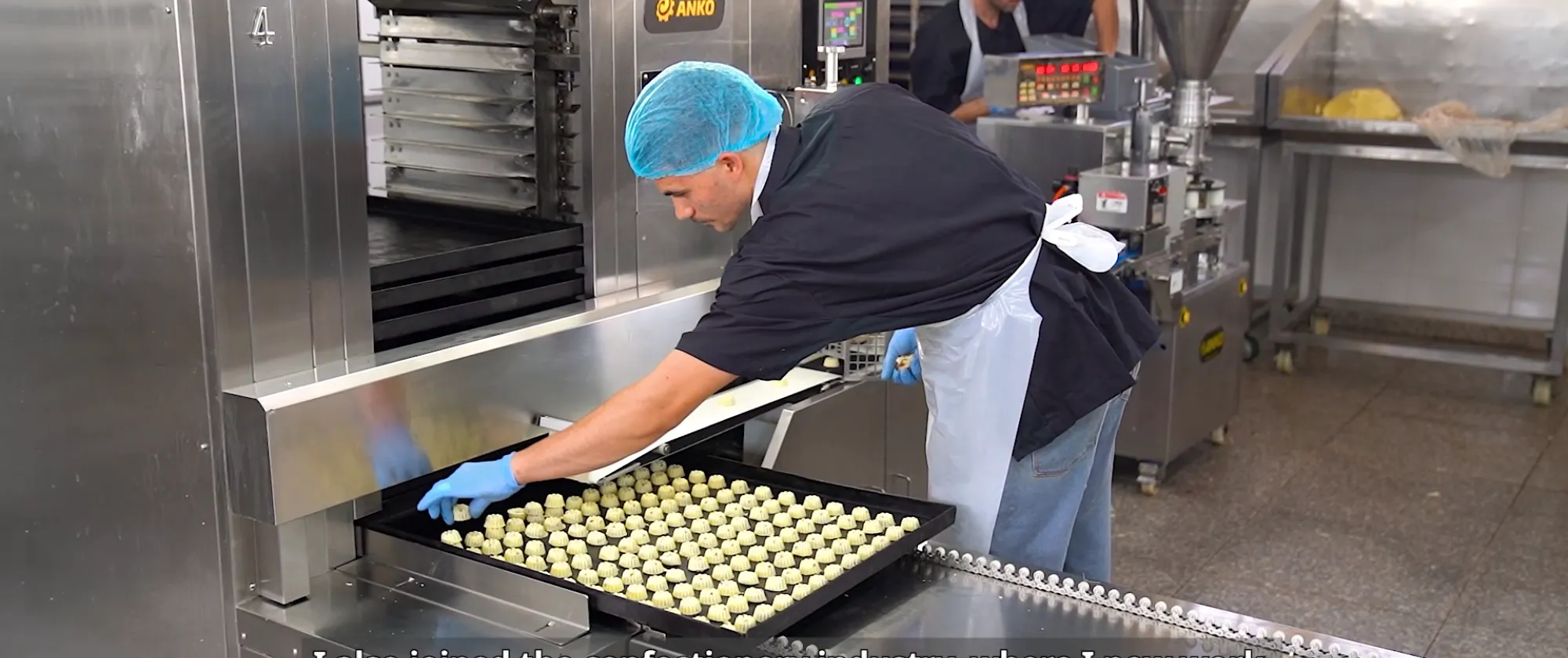 man working at the bakery