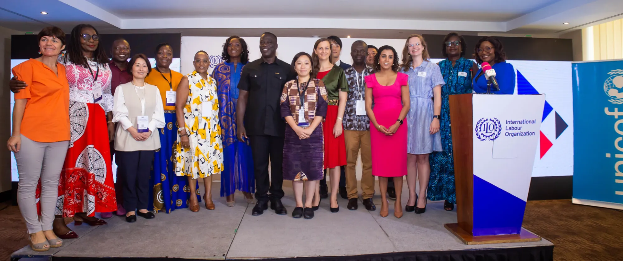 Participants to the project launch in Ghana pose for a picture
