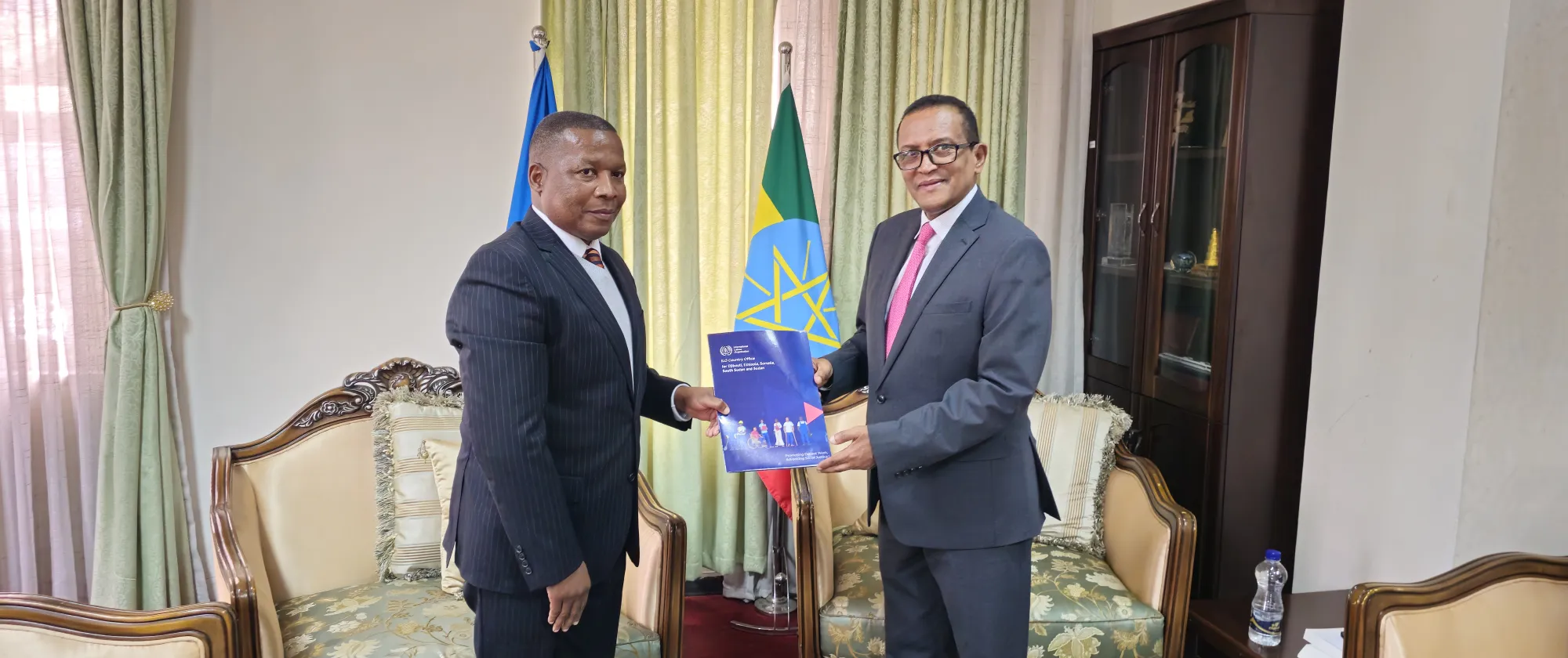 Country Director Mr Khumbula Ndaba presenting his credentials