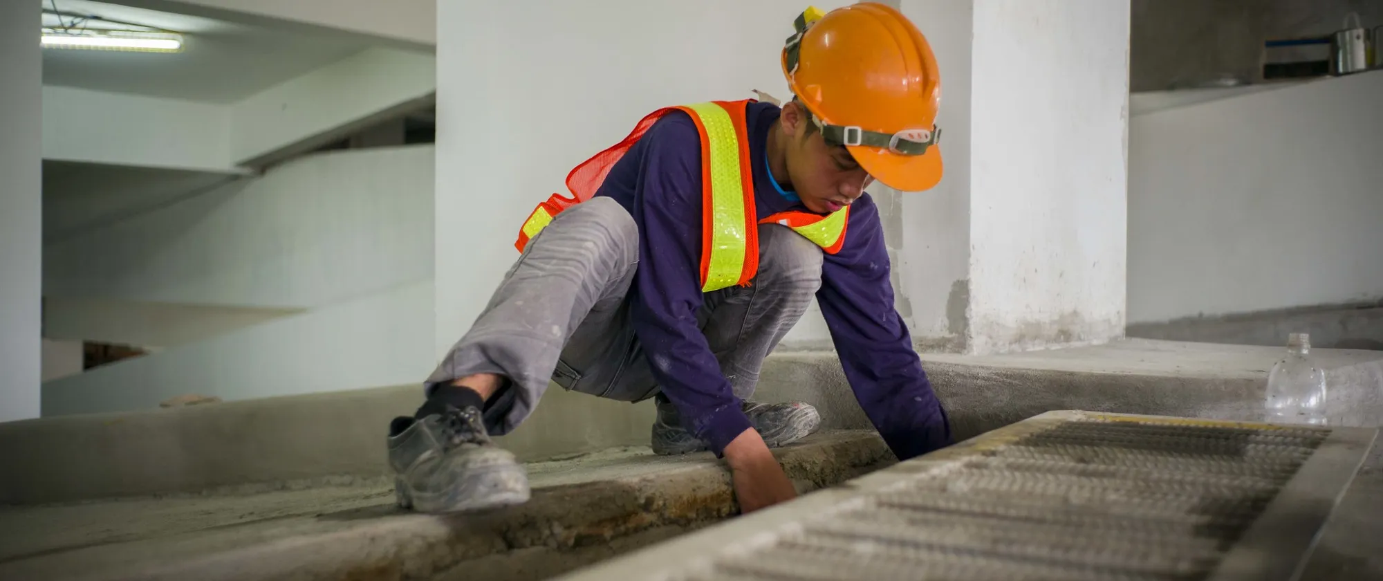 A construction worker in Laguna Philippines