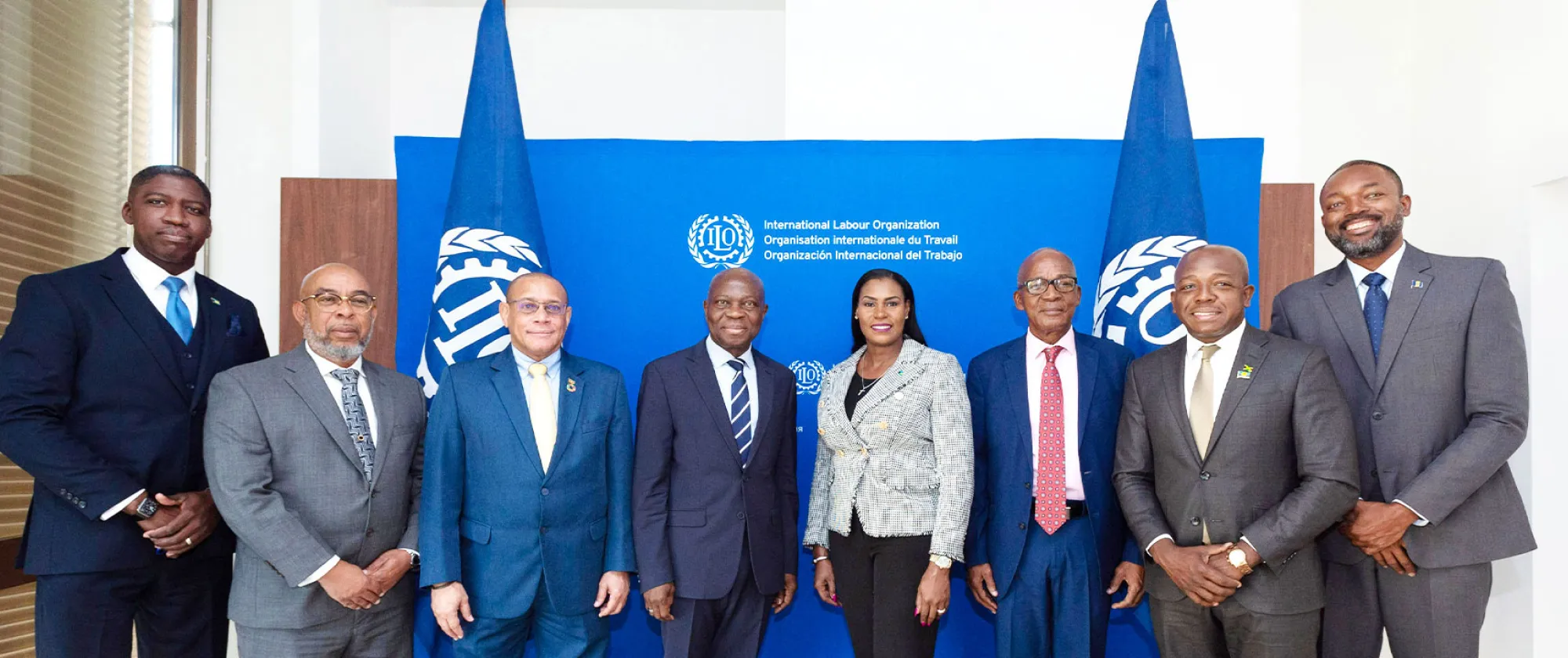 Caribbean delegates with ILO DG, Geneva 2024
