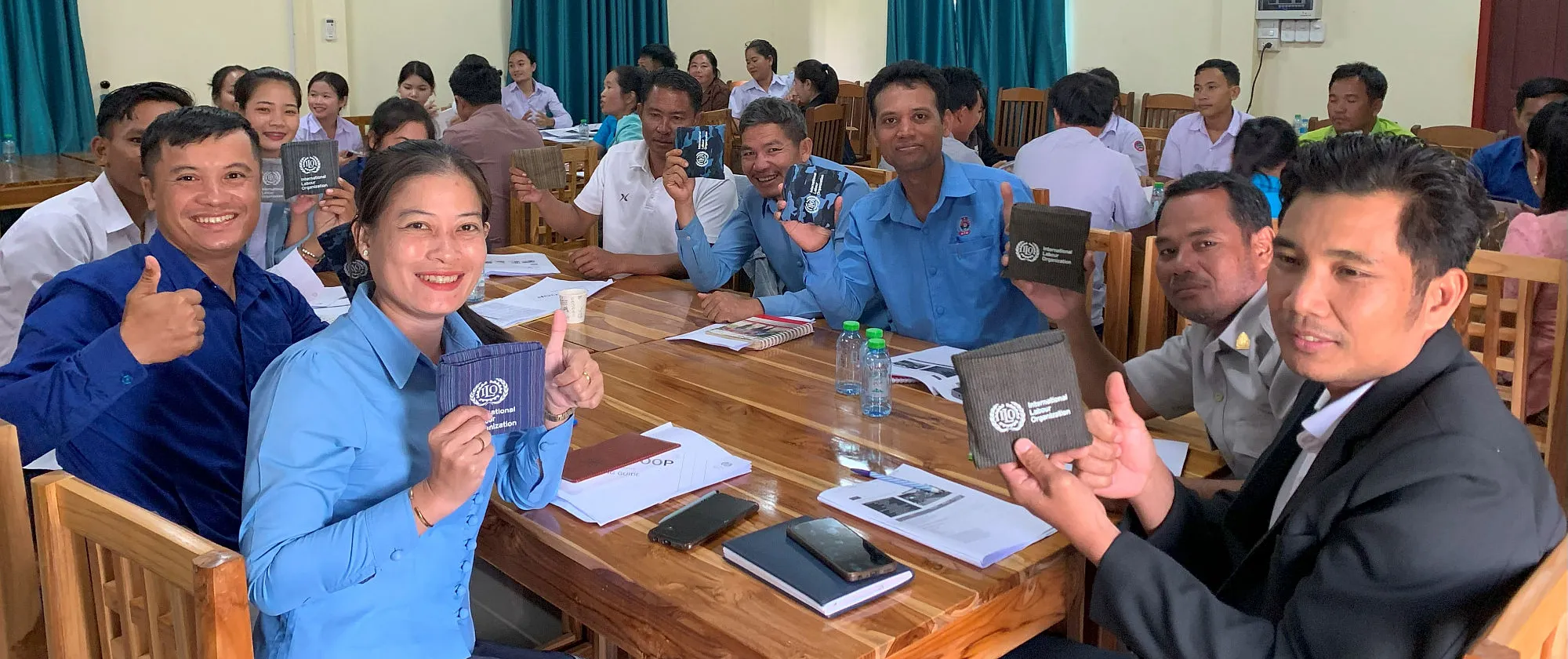 Our.COOP training participants at a TVET school in Attapeu, Lao People's Democratic Republic