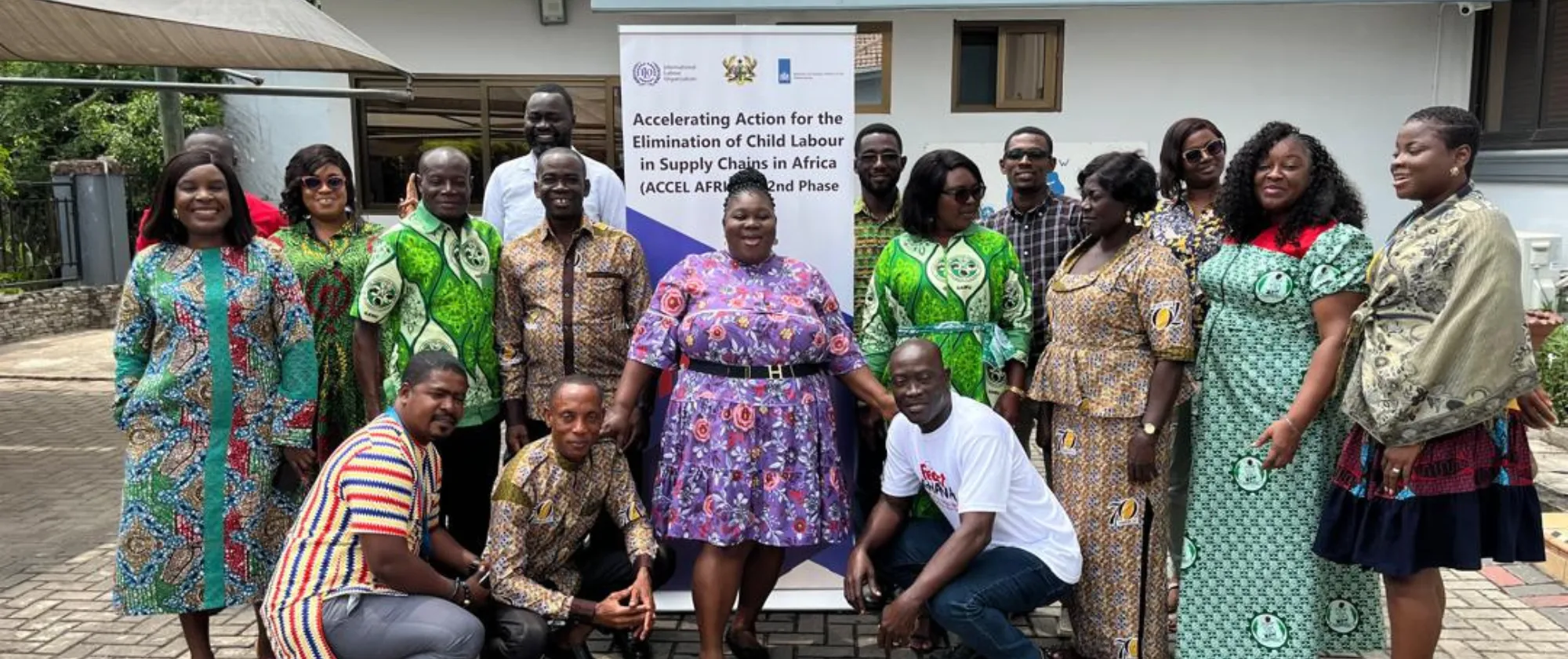Participants of the three-day strategic planning meeting aimed at ending child labour and forced labour in cocoa and gold mining supply chains of Ghana and promote decent work in the sector. 
