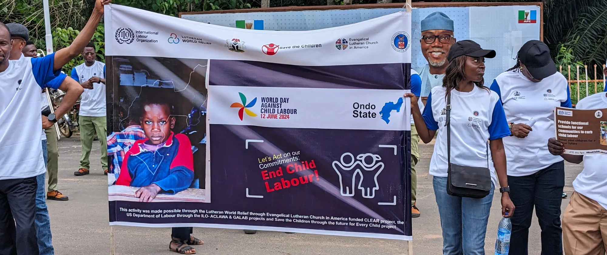 ILO and partners walk to mark World Day Against Child Labour 2024 in Ondo State