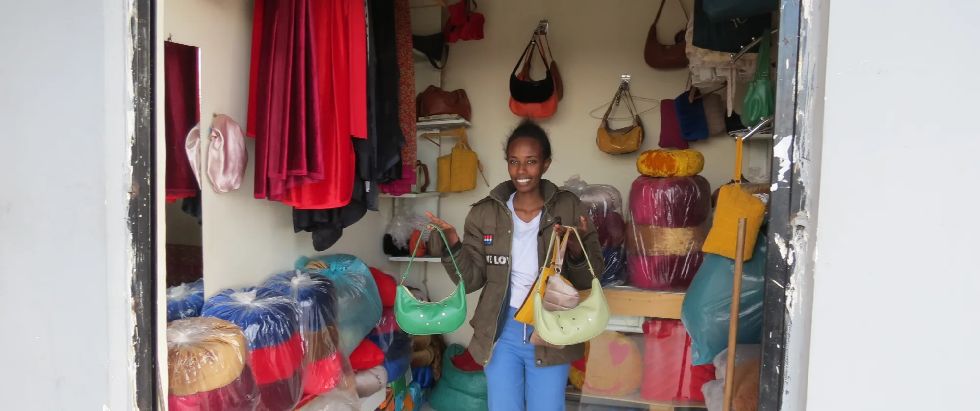Nebiyat Jibril, 25, in Her Shop