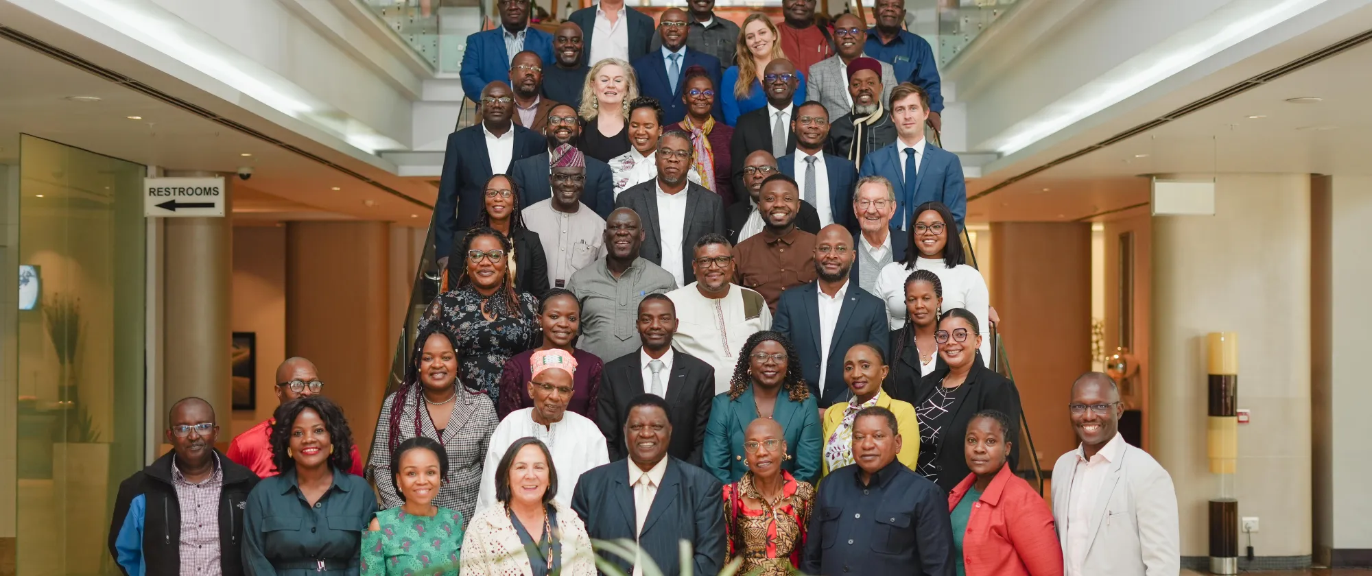Group photo of participants in Namibia for The New Social Contract for Social Justice - An African Trade Union Perspective
