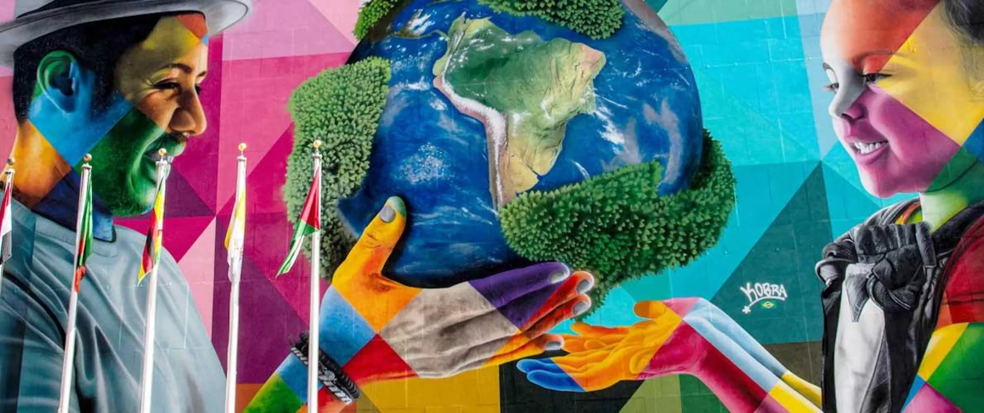  Eduardo Kobra mural at UN Headquarters