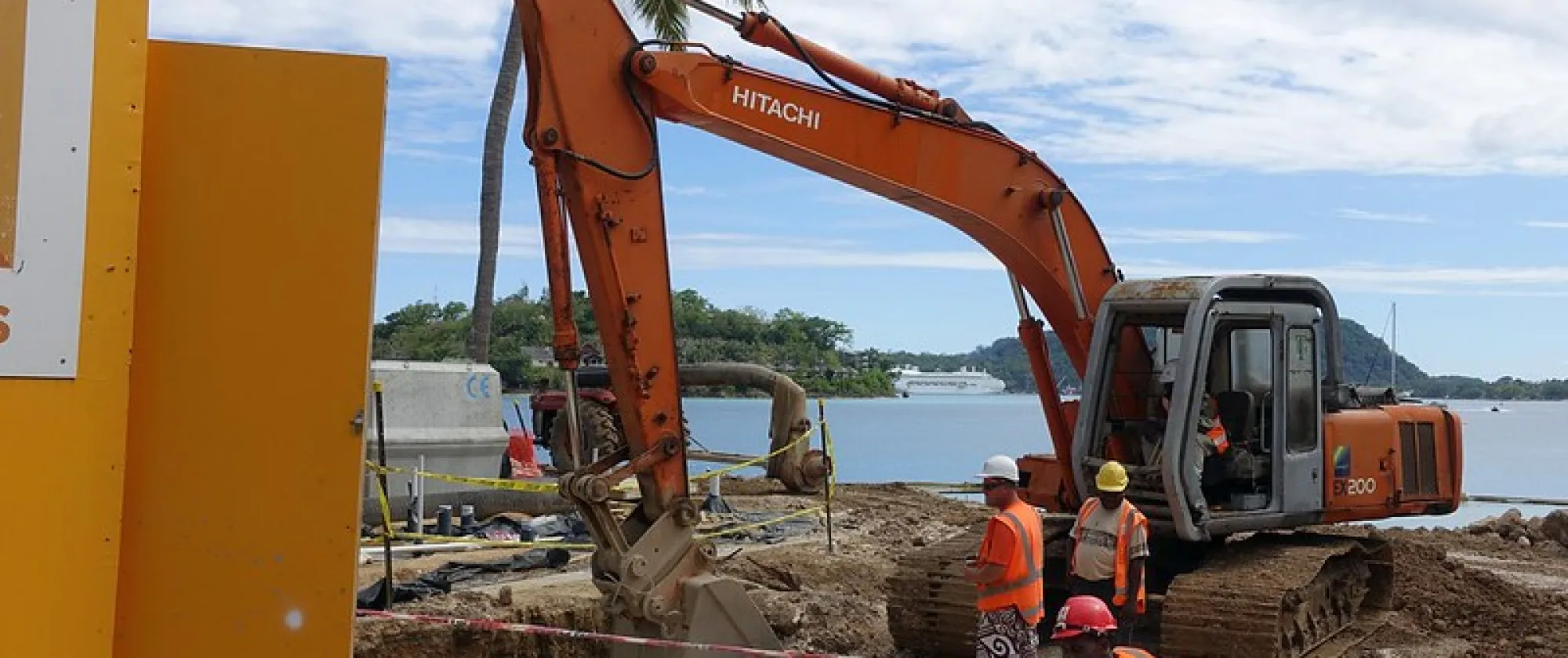 Construction in seafront Vanuatu