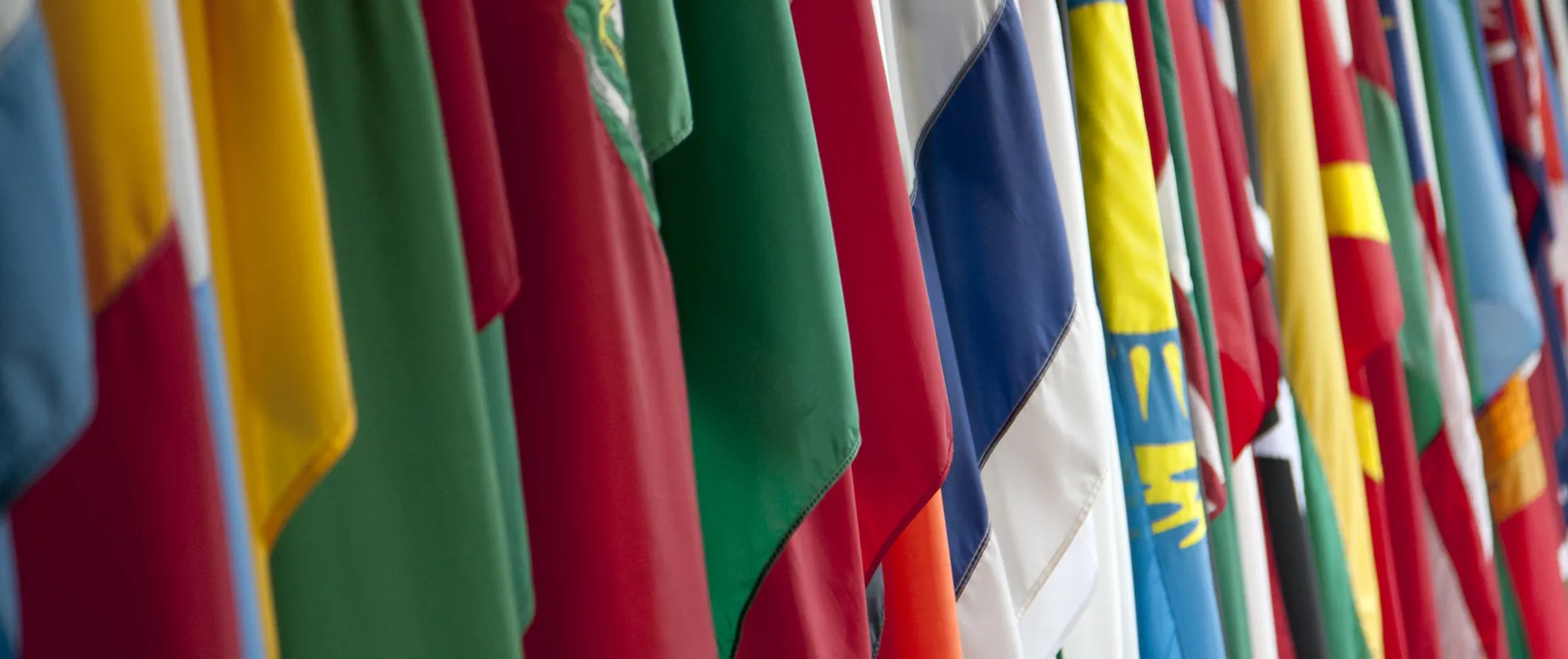 World Bank IMF Annual Meetings flags