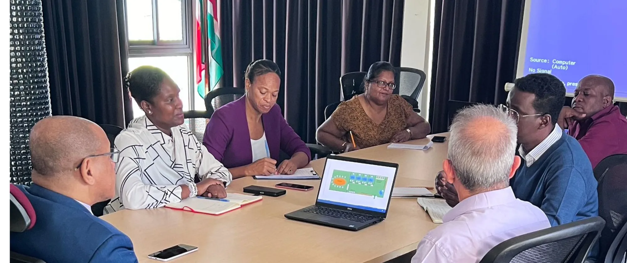 Participants in discussion group at PES meeting in Suriname