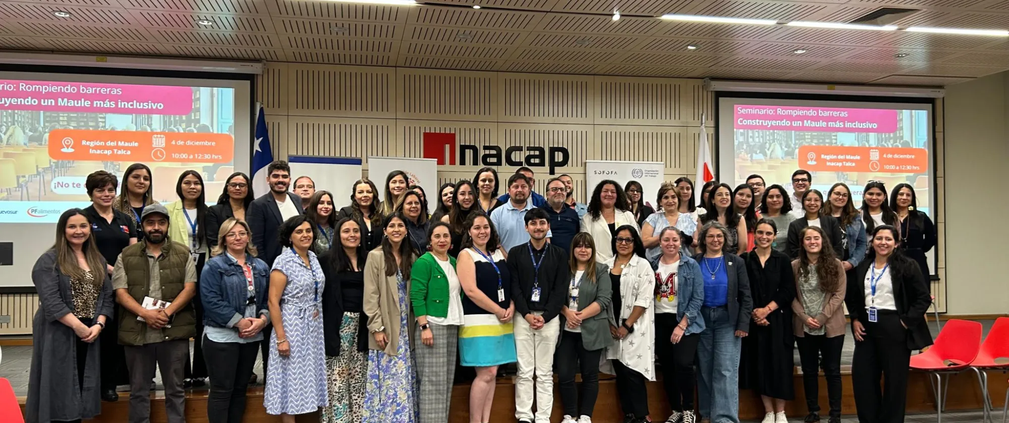 Participantes en seminario sobre buenas prácticas en inclusión laboral