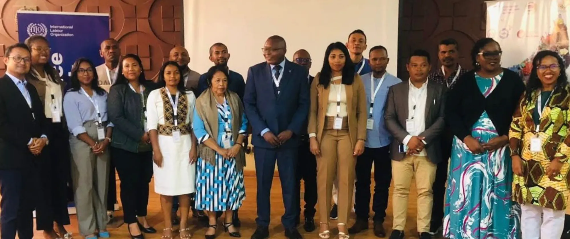 Les participants de Madagascar et du Kenya dans le cadre des échanges sur la coopération sud-sud et triangulaire