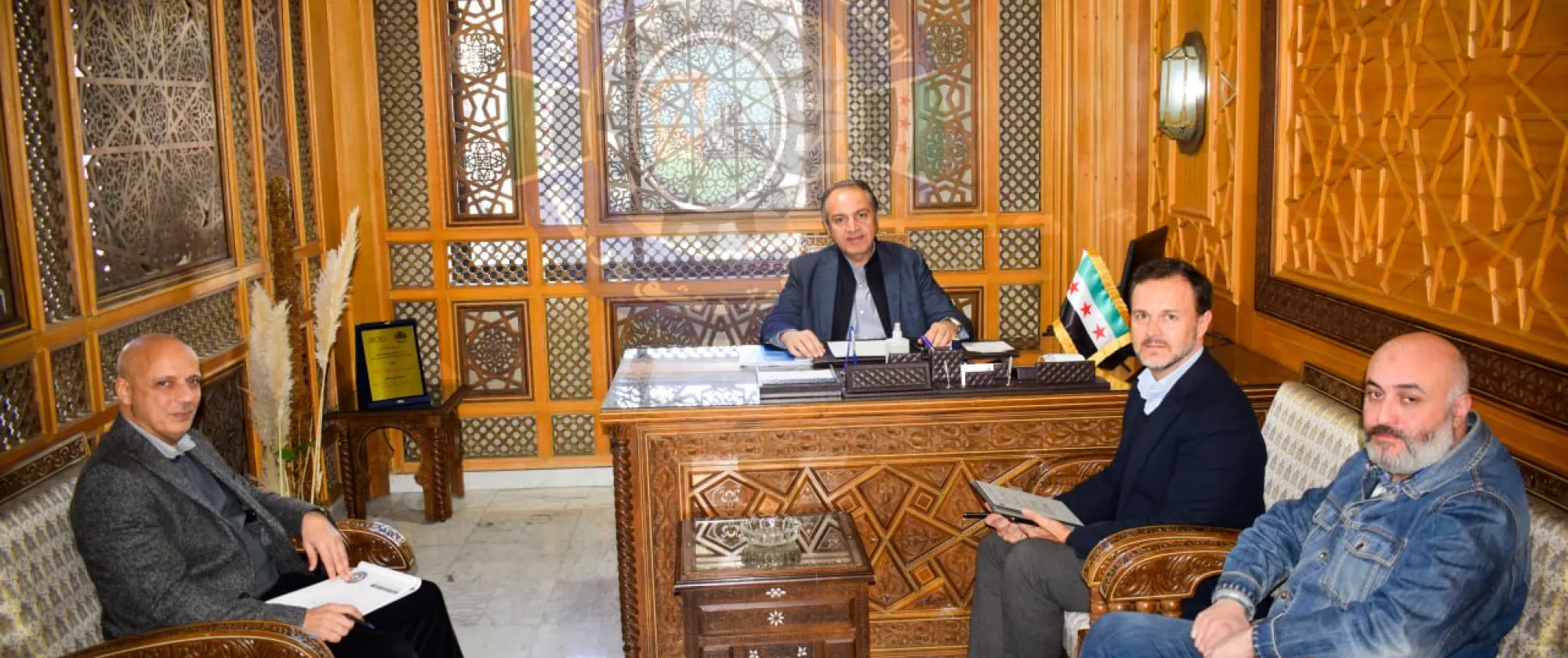 ILO Specialist and EBMO members in Syria