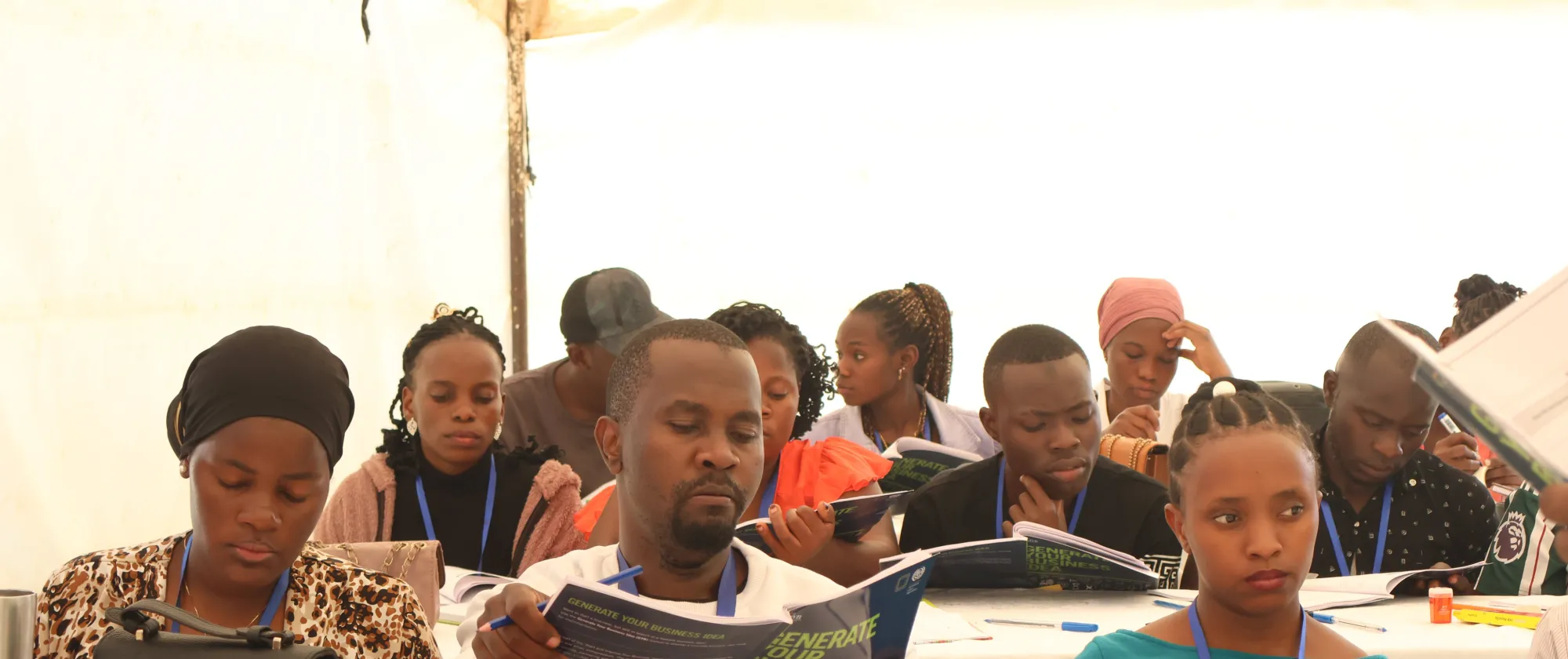 ILO SIYB beneficiaries during the training