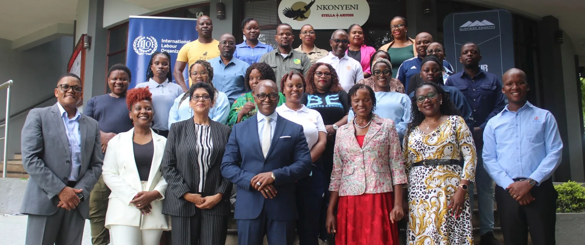Business Eswatini team, and ILO at training