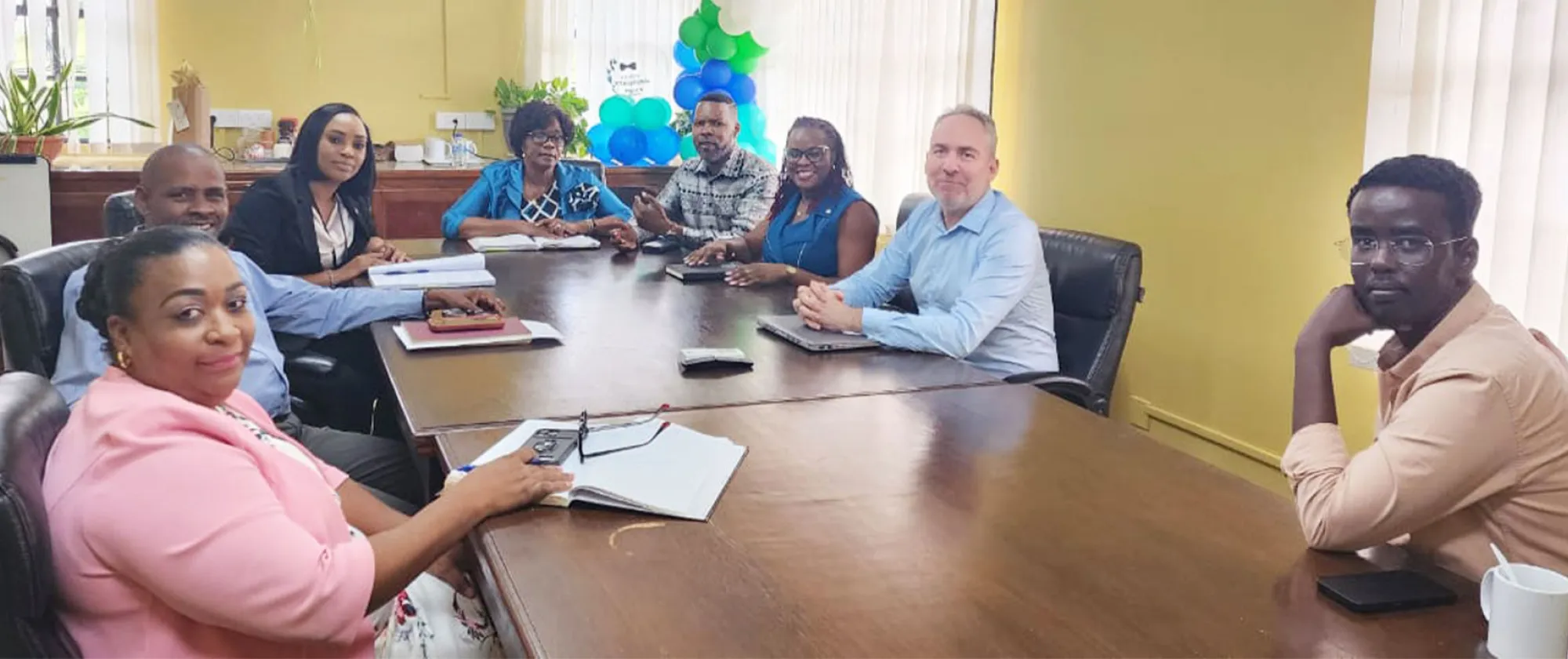 People around a table during a meeting
