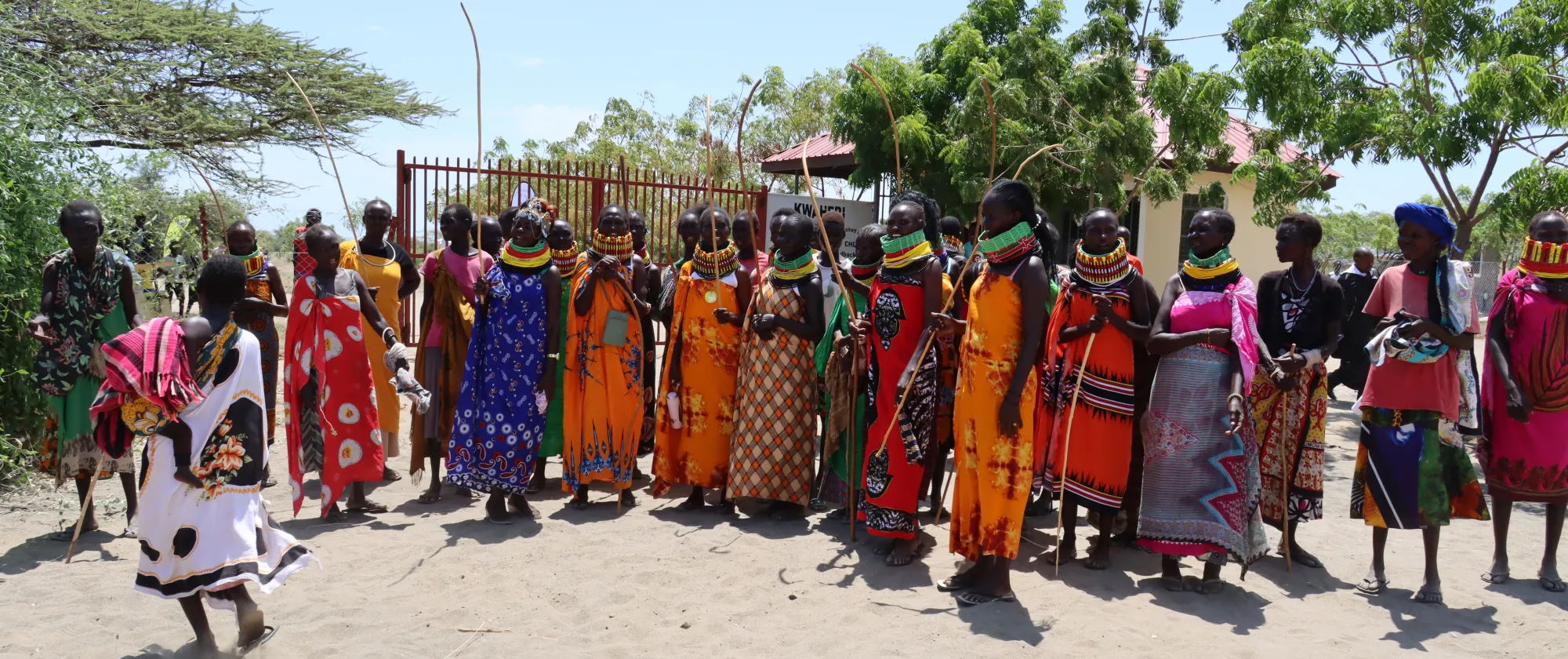 tribal community women in kenya wearing traditional dresses at the ILO graduation ceremony