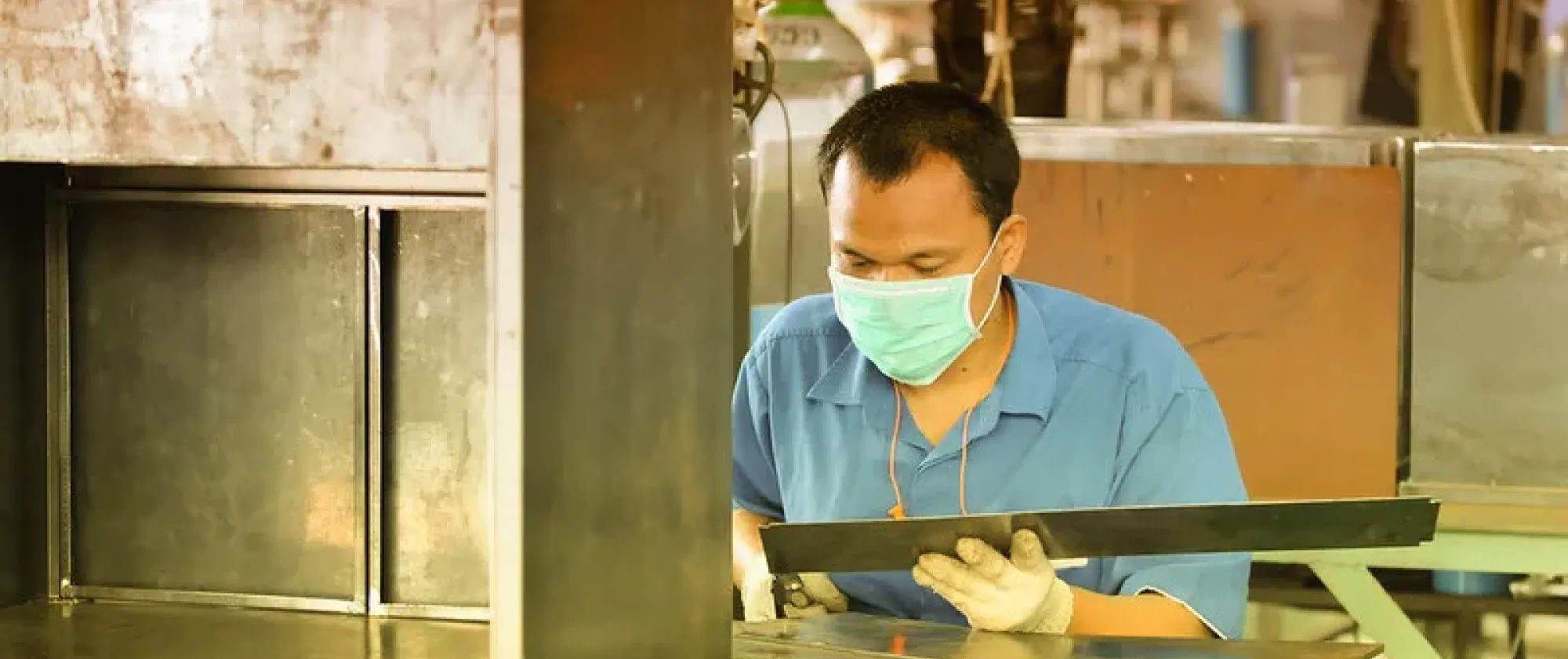 Metal processing is a typical occupation for migrant workers in Japan.