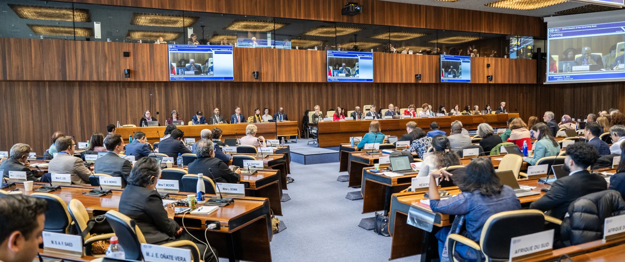 353rd Session of the Governing Body, GB room, ILO Geneva