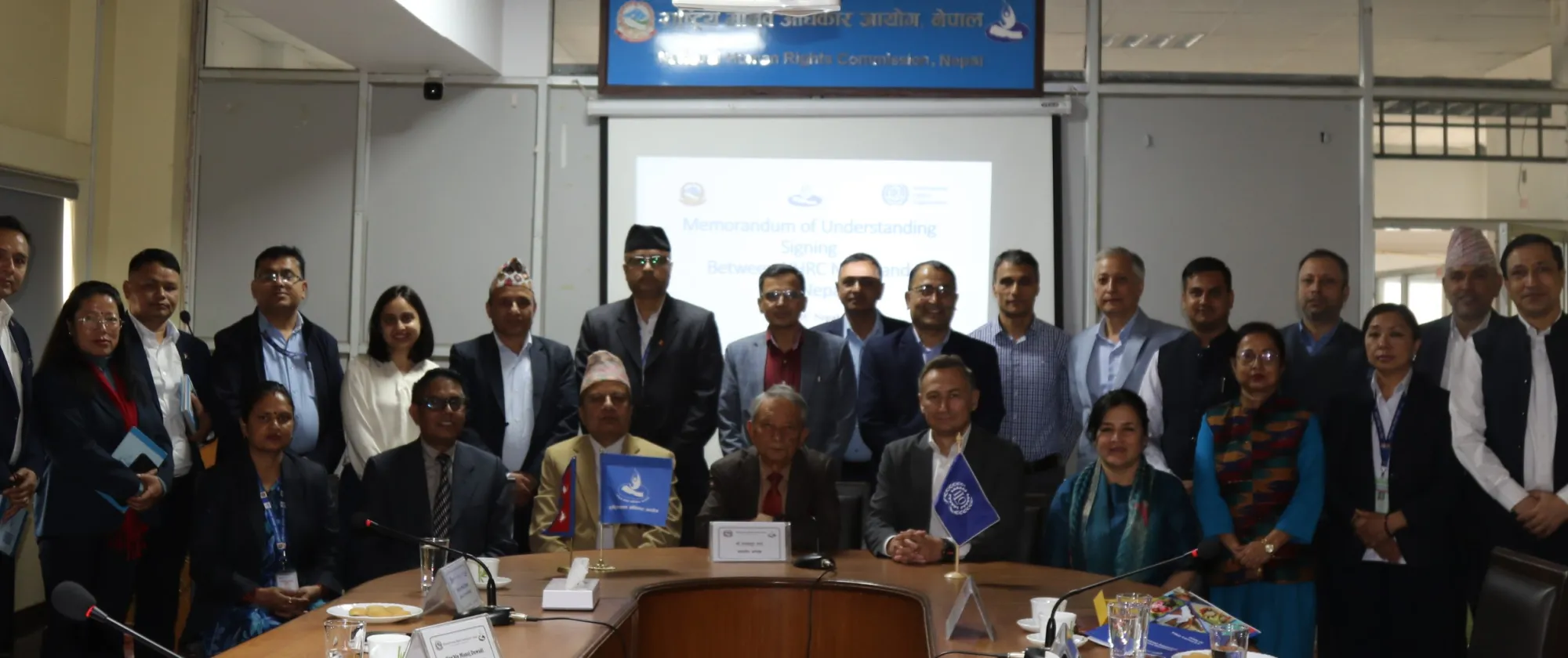 MOU signing of NHRCN and ILO Nepal