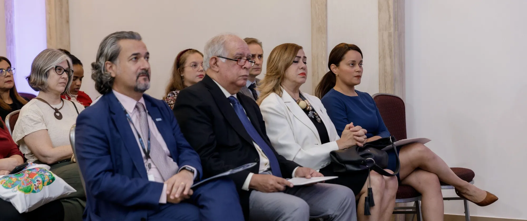 Representantes del INM y OIT en la inauguración del Seminario.
