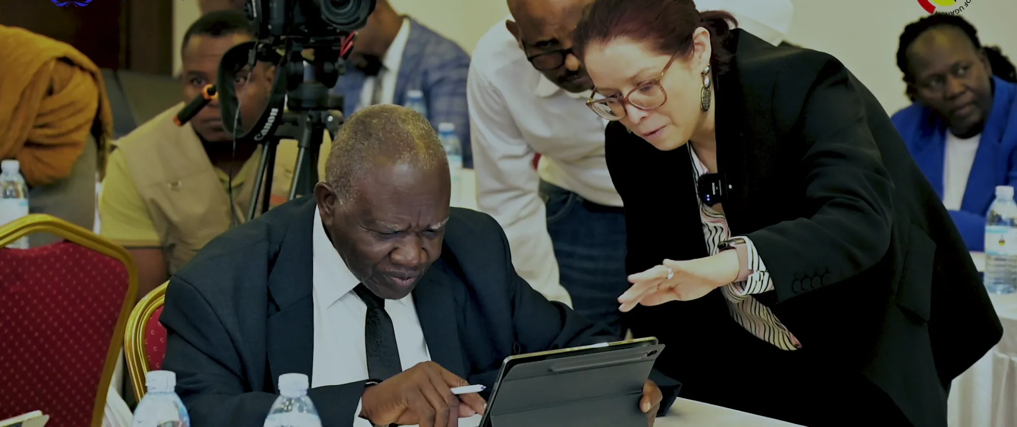 ILO experts training participants on labour standards