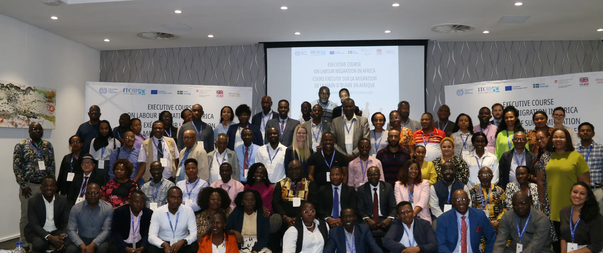 Training course participants from all over Africa in Cape town 