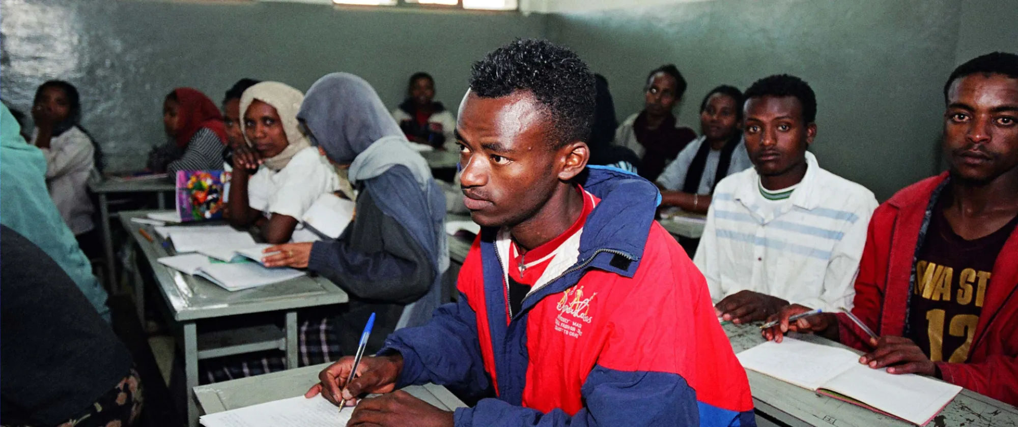 young man studying 
