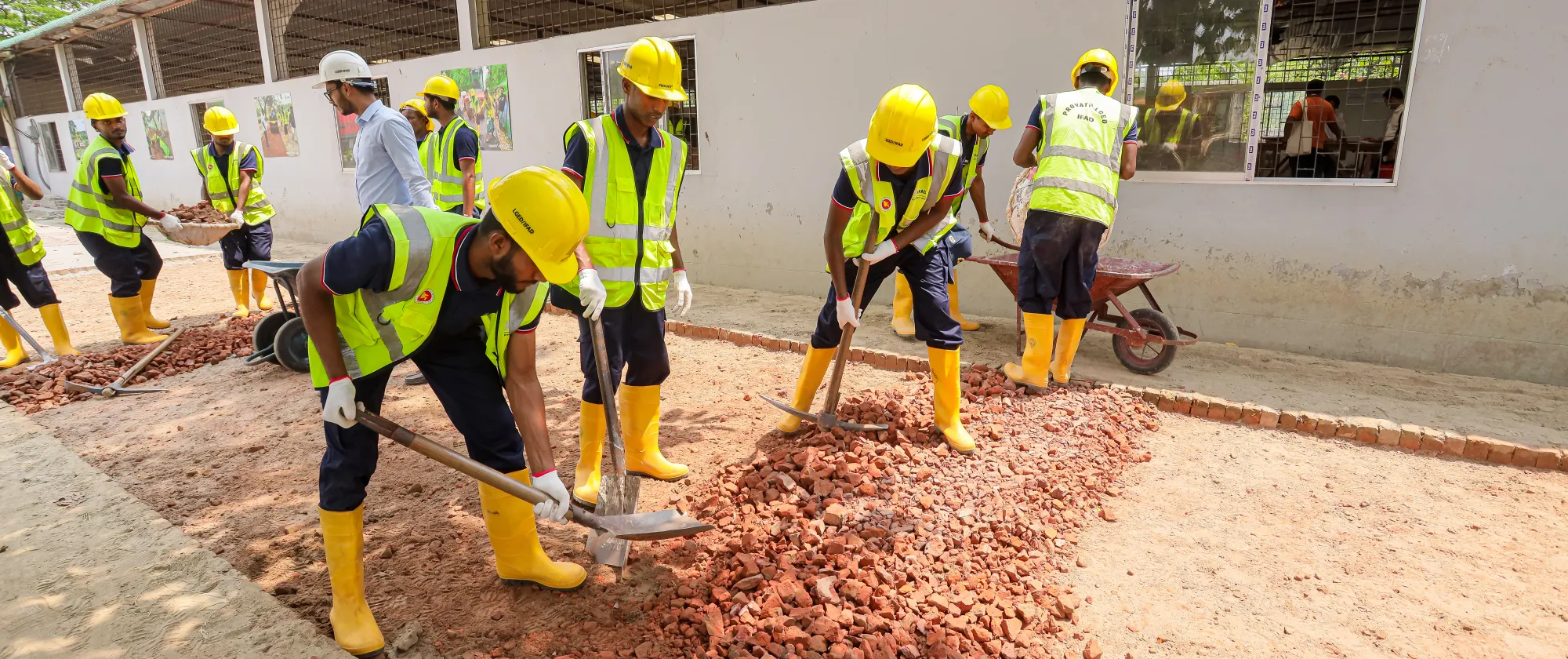 EIIP workers in the field in Bangladesh.